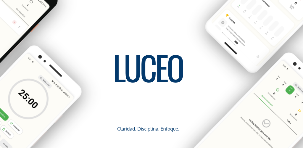 Luceo - Proyecto de Juan Sebastian Ramirez (JSRamirez) - Sistema de productividad y disciplina diseñado para transformar la rutina diaria en un motor de alto rendimiento. Basado en metodologías como 'Atomic Habits' y 'El Club de las 5 AM', integra gestión de tareas, rastreo de hábitos y sesiones de enfoque profundo (Pomodoro) con un modelo de co-creación comunitaria.